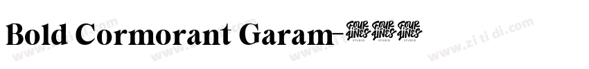Bold Cormorant Garam字体转换